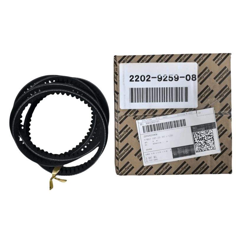 2202925908 Atlas Copco V-Belt (sada 2x) XPZ L = 1250 AC pro olej vstřikovaný šroubový kompresor Original