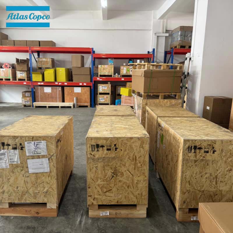 Atlas Copco 1616757591 2902022210 Originální šroubový prvek vzduchové koncovky GA GX Series kompresorová hlava