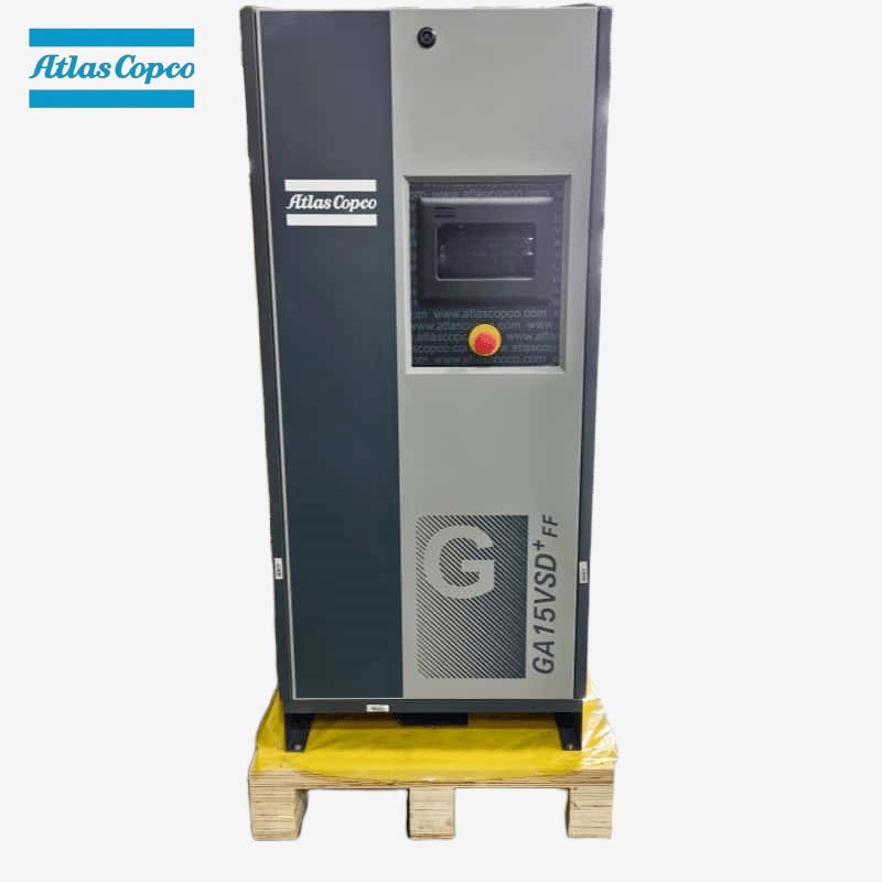 Atlas Copco GA15 VSD Plus FF 15kW 20HP s proměnnou rychlostí se vstřikováním oleje se šroubovým vzduchovým kompresorem integrovaná sušička