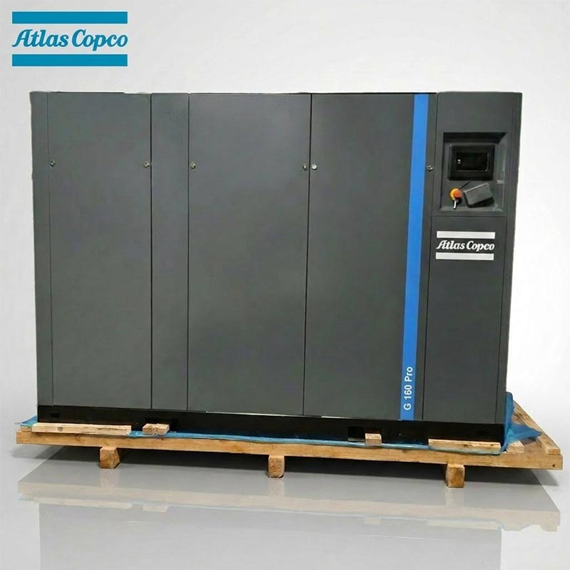 Atlas Copco GA160 Pro 160kW 215HP rotační šroubový vzduchový kompresor se vstřikováním oleje 7,5 10Bar 1543CFM